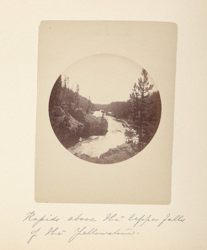 Rapids above the Upper Falls of the Yellowstone.<br />
