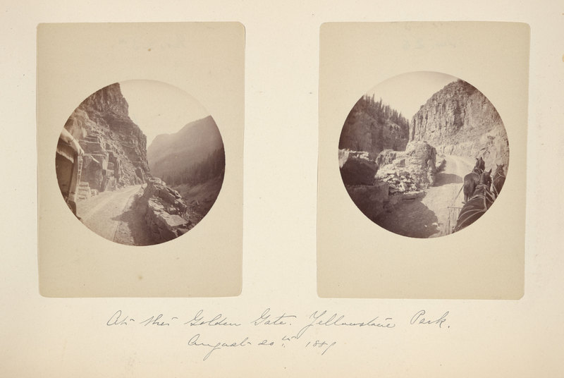 At the Golden Gate. Yellowstone Park. August 20th 1889<br />
