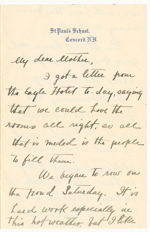Letter from J.G. Averell to Emily Sibley Watson, May 9, 1895<br />
