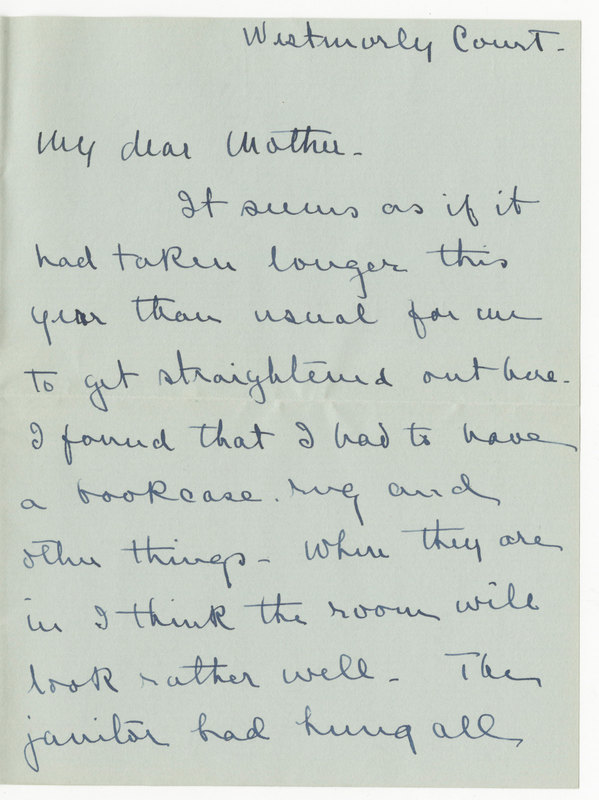 Letter from James G. Averell to Emily Sibley Watson, September 30, 1900