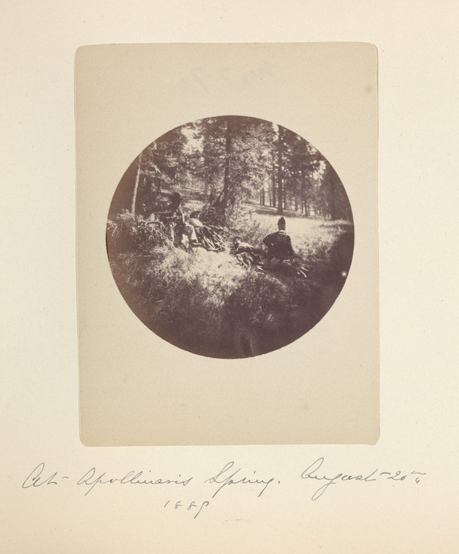 At Apollinaris Spring. August 20th 1889<br />
