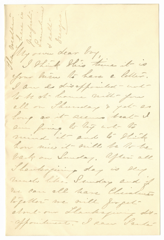 Letter from Emily Sibley Watson to James G. Averell, November 25, 1890