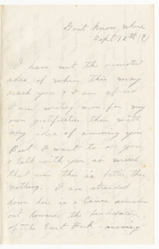 Letter from James Sibley Watson to Emily Sibley Watson, September 12-20, 1885<br />
