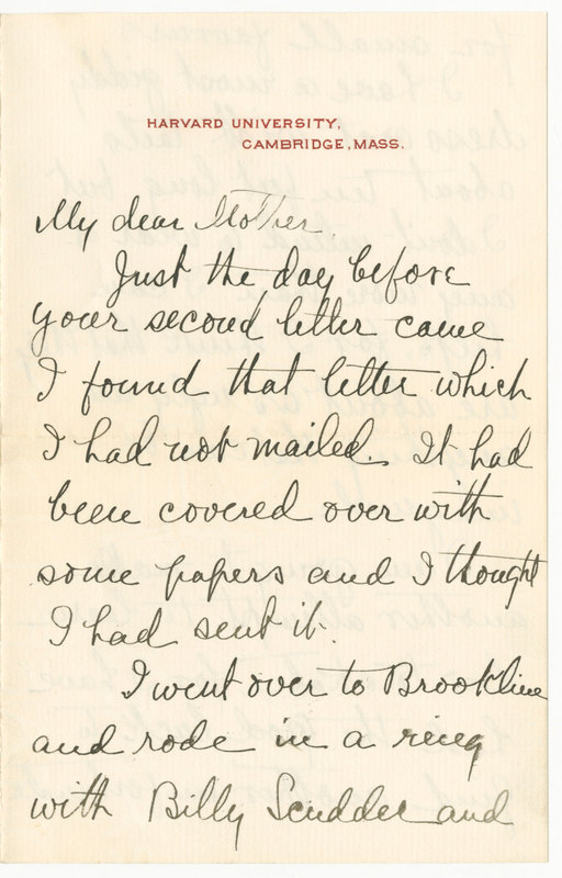 Letter from James G. Averell to Emily Sibley Watson, December 15, 1895