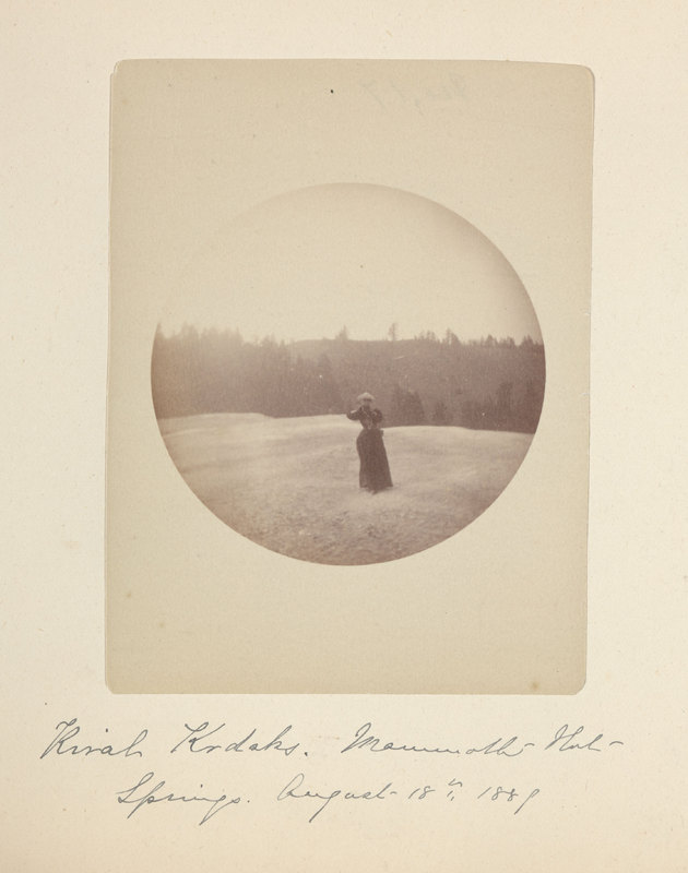 Rival Kodaks. Mammoth Hot Springs. August 18th 1889<br />
