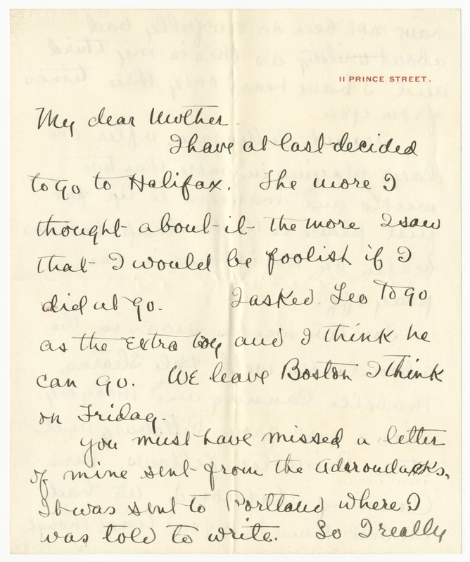 Letter from James G. Averell to Emily Sibley Watson, September 6, 1898