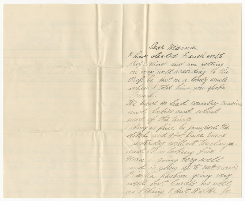 Letter from James G. Averell to Emily Sibley Watson, September 26, 1892