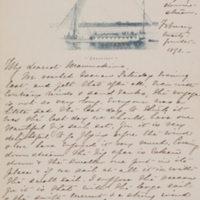 Letter from Emily Sibley Watson to her mother, Elizabeth Maria Tinker Sibley, February 24, 1893
