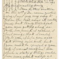 Letter from Elizabeth Maria Tinker Sibley to Emily Sibley Watson, January 12, 1893