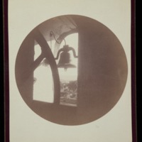 In the old Mission tower. Santa Barbara. Oct. 1890<br />
