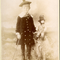 J.G. Averell with doll