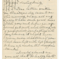 Letter from Elizabeth Maria Tinker Sibley to Emily Sibley Watson, January 10, 1893
