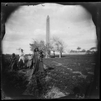 Temple of Re-Atum obelisk, Cairo, Egypt, 1893