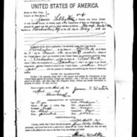 Passport application for James Sibley Watson and his wife, Emily, April 13, 1891