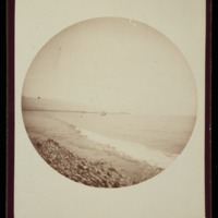The beach at Santa Barbara, Cal. October 1890.<br />
