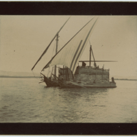 A grain boat on the Nile. 1893