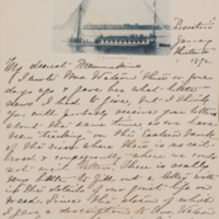 Letter from Emily Sibley Watson to her mother, Elizabeth Maria Tinker Sibley, January 13, 1893