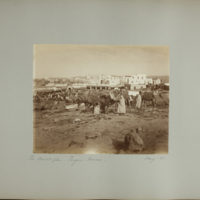 Marketplace. Tangiers, Morocco, May 1891. 