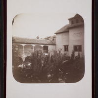 View of Lindaraxa&#039;s Garden from Washington Irving&#039;s window, June 1, 1891