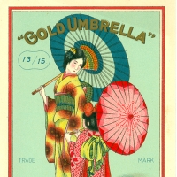 3342. Gold Umbrella (Gunze Raw Silk Mfg. Co.)