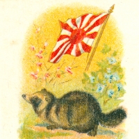 2642. Racoon Dog Tobacco Silk, Japan No. 51 (Imperial Tobacco Company, Canada, 1915)
