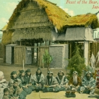 123. Feast of the Bear, Ainu Home, Japan-British Exhibition (London, 1910)