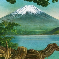 1527. Fuji seen from Lake Yamanaka