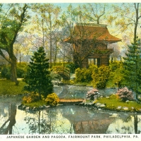 2810. Japanese Garden and Pagoda, Fairmont Park, Philadelphia, PA