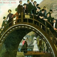 1050. On the Royal Arch in the Japanese Village, Wonderland, Revere Beach, Mass