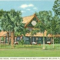3423. Tea House, Japanese Garden, Eagles Nest, Clearwater, Belleair, Fla.