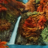 1536. The Nunobiki Waterfall at Kobe