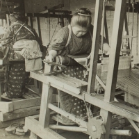 1973. Weaving Fabrics on a Hand Loom in Japan (n.d.)
