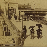 1983. Modern Improvements in an ancient city - W. over the Kamogawa at Shijo Bridge, Kyoto, Japan (1904)