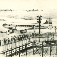 2501. Departure of DC-6B Japan Air Lines
