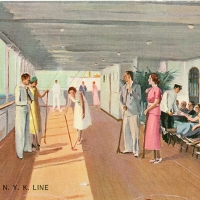 3279. Promenade Deck of N.Y.K. Orient-California Line